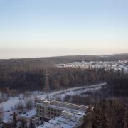 Панорама с видом на санаторий "Белые ключи" и на Сайнаволок